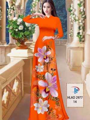 Vải Áo Dài Hoa In 3D AD HLAD2977 35